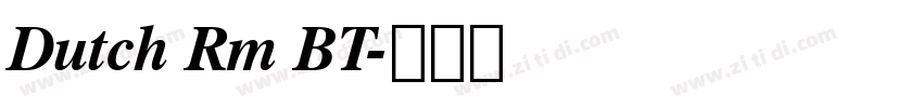 Dutch Rm BT字体转换